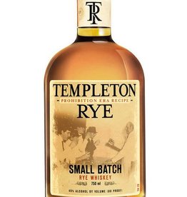 Templeton Small Batch 4 Year Rye Whiskey Proof: 80  750Ml