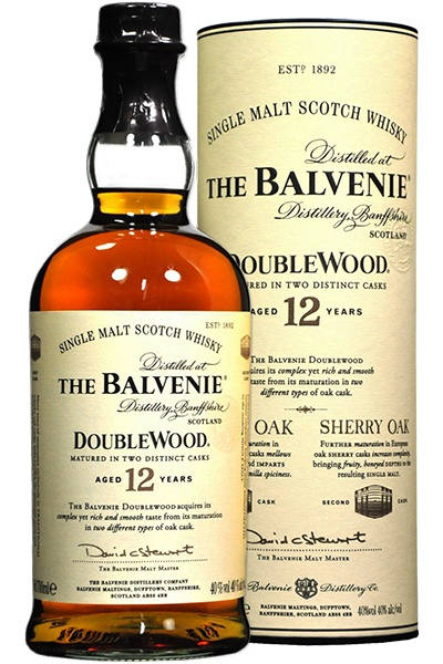Balvenie 12 Year Old Doublewood Single Malt Scotch Whisky ABV: 86%