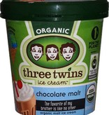 Three Twins Organic Chocolate Malt Ice Cream 1 pt