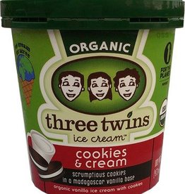 Three Twins Organic Cookies & Cream Ice Cream 1 pt
