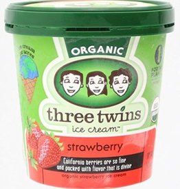 Three Twins Organic Strawberry Ice Cream 1 pt