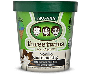 Three Twins Organic Vanilla Chocolate Chip Ice Cream 1 pt