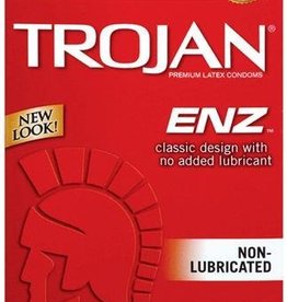 Trojan Enz Non Lubricated 3 Latex Condoms