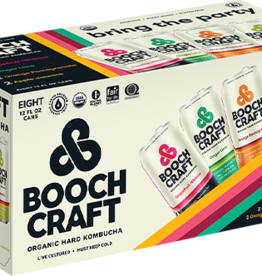 Booch Craft Kombucha Variety Pack  ABV 7% 8 Pack