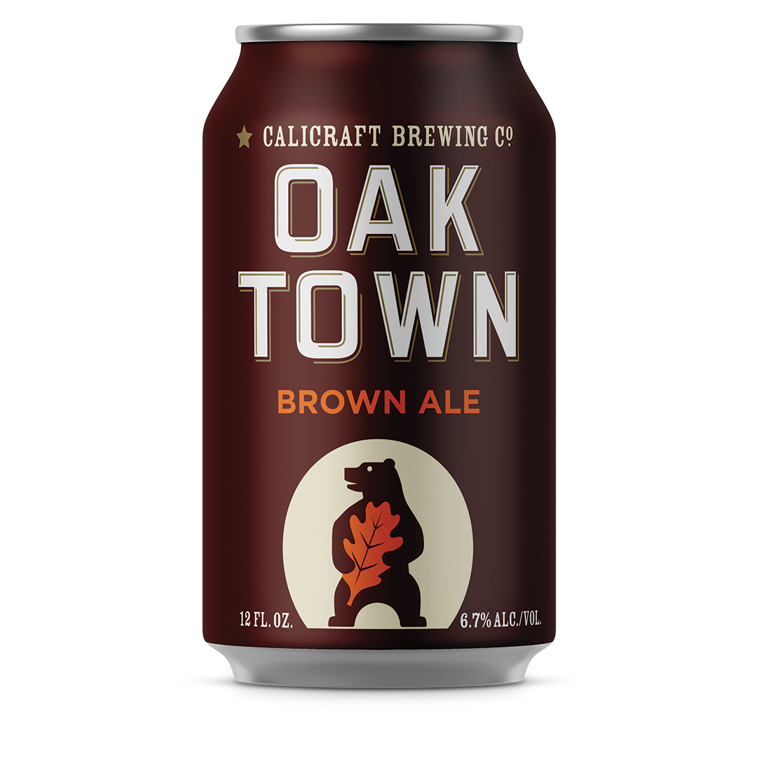 Calicraft Brewing Co. Oaktown Brown ABV: 7%  4 Pack 16 Fl OZ Can