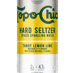 Topo Chico Hard Seltzer Tangy Lemon Lime  ABV 4.7% 24 Fl OZ