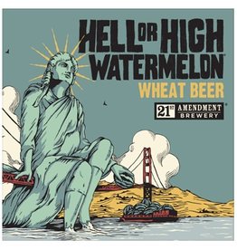 21st Amendment Hell or High Watermelon ABV 4.9% 6 packs