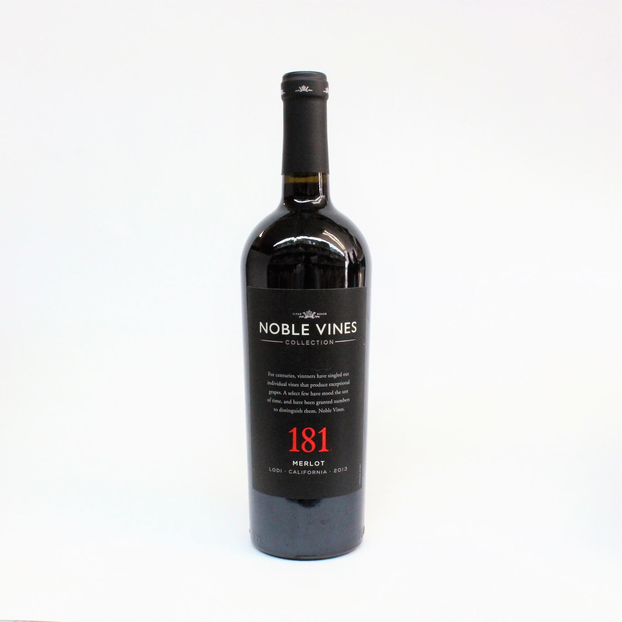 Noble Vines 181 2014 Merlot ABV: 14.5% 750 mL