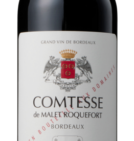 Comtesse de Malet Roquefort 2018 Bordeaux ABV: 14.5% 750 mL