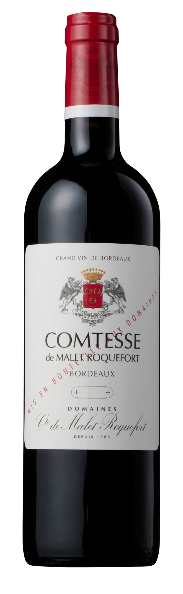 Comtesse de Malet Roquefort 2018 Bordeaux ABV: 14.5% 750 mL