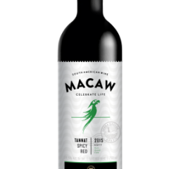 Macaw 2015 Tannat ABV: 11.5% 750 mL