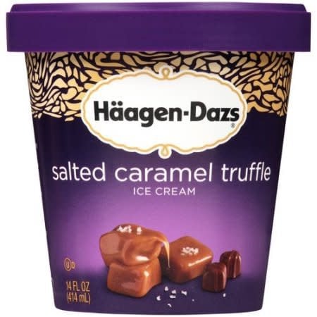 Haagen-Dazs Sea Salt Caramel Truffle Ice Cream 1 pt