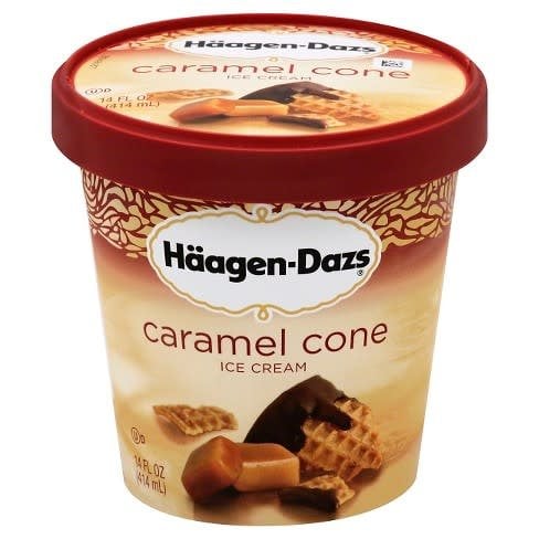 Haagen Dazs Caramel Cone Ice Cream 14 oz