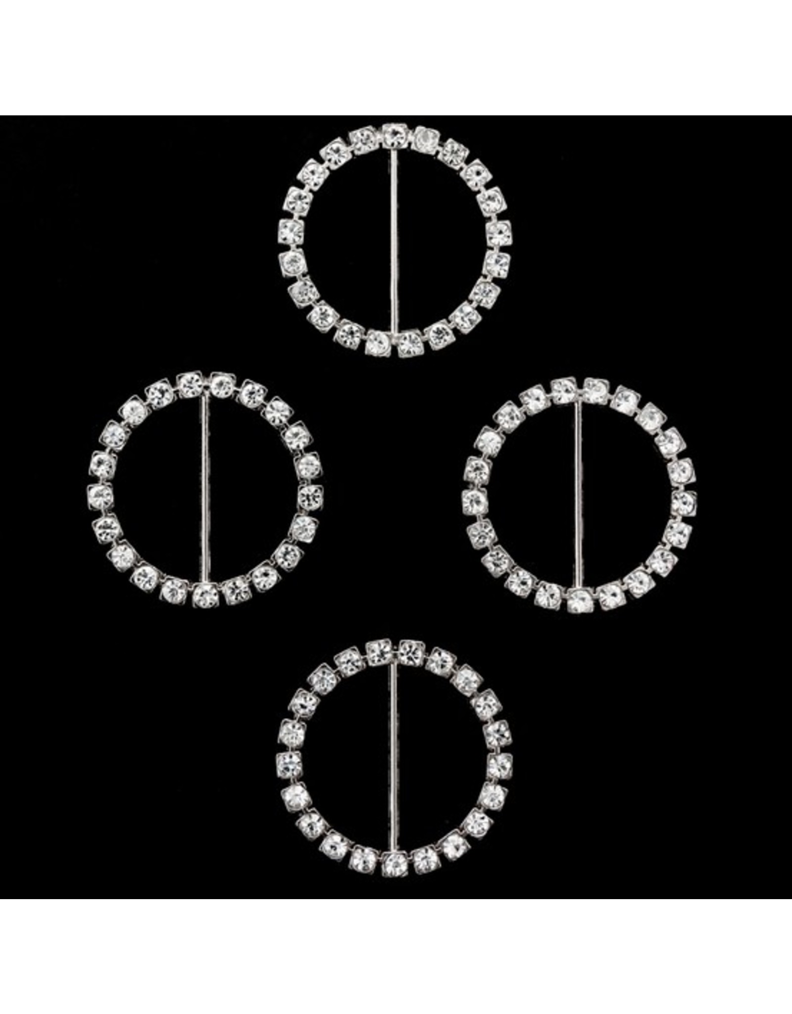 Irish Rhinestone Buckle, pair.