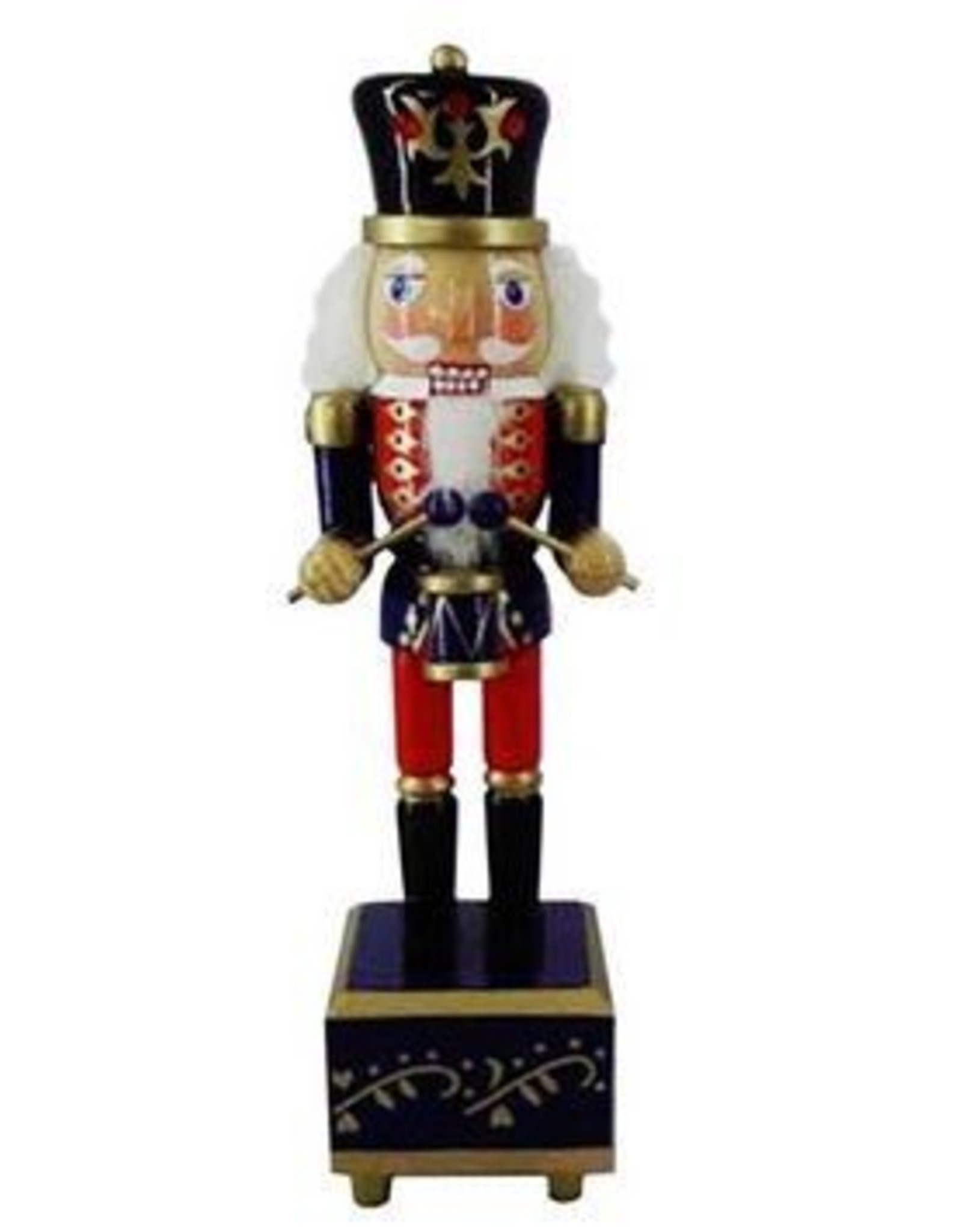 Nutcracker Ballet Gifts Nutcracker on Music Box traditional Colors 12 Inch