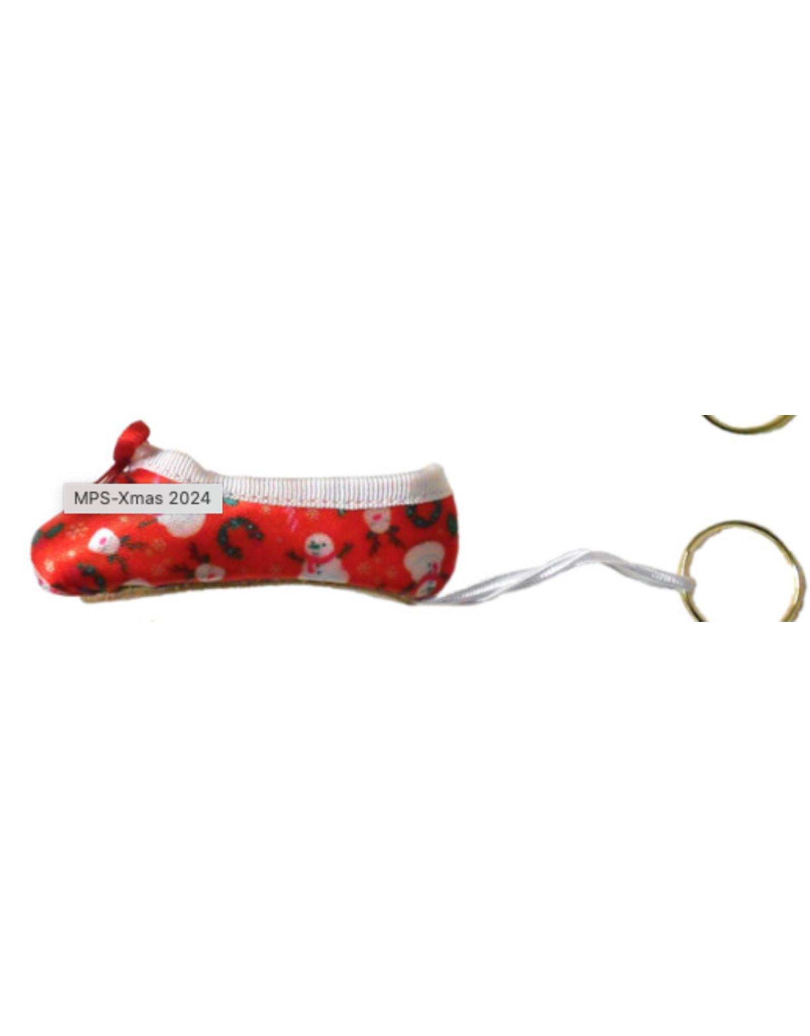Pillows for Pointes Holiday Pointe Shoe Key Rings