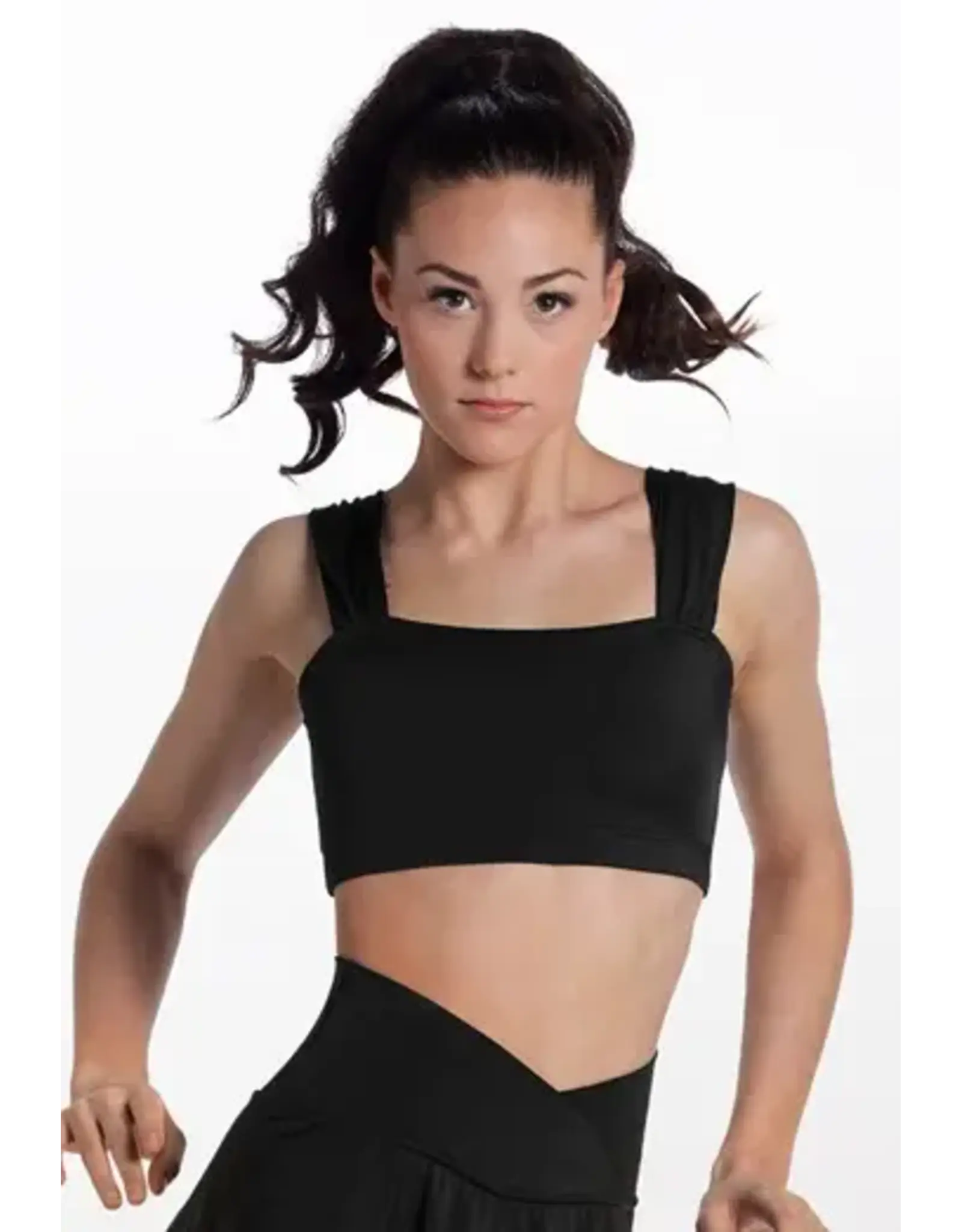 Weissman Shirred Strap Bra Top