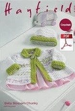 Hayfield Hayfield 5233 Baby Blossom Crochet Cardi & Hat