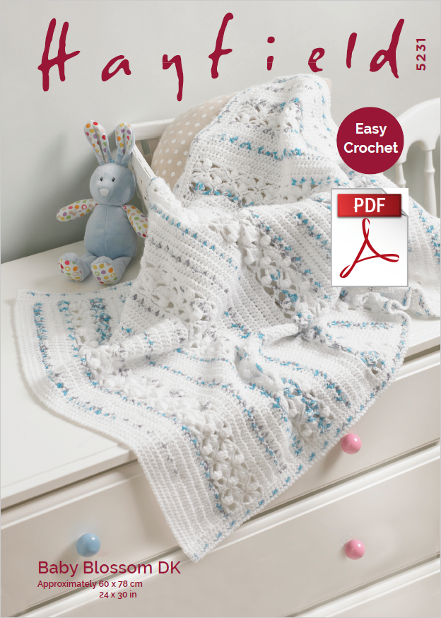 Hayfield Hayfield 5231 Baby Blossom Crochet Blanket