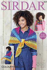 Sirdar 8029 Sirdar ColourWheel DK Crochet Shawl