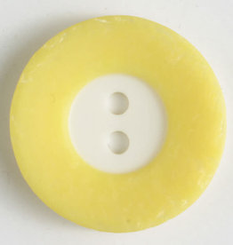 Dill Buttons 251296 Yellow Border Button 18 mm