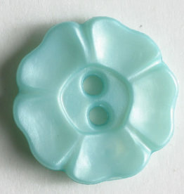 Dill Buttons 190757 Light Blue Petal Button 13 mm