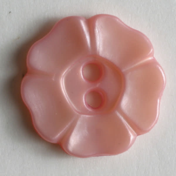 Dill Buttons 190759 Pink Petal Button 13mm