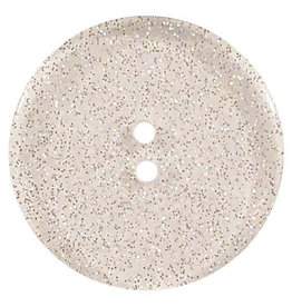 Dill Buttons 341327 Clear Glitter Button 18mm