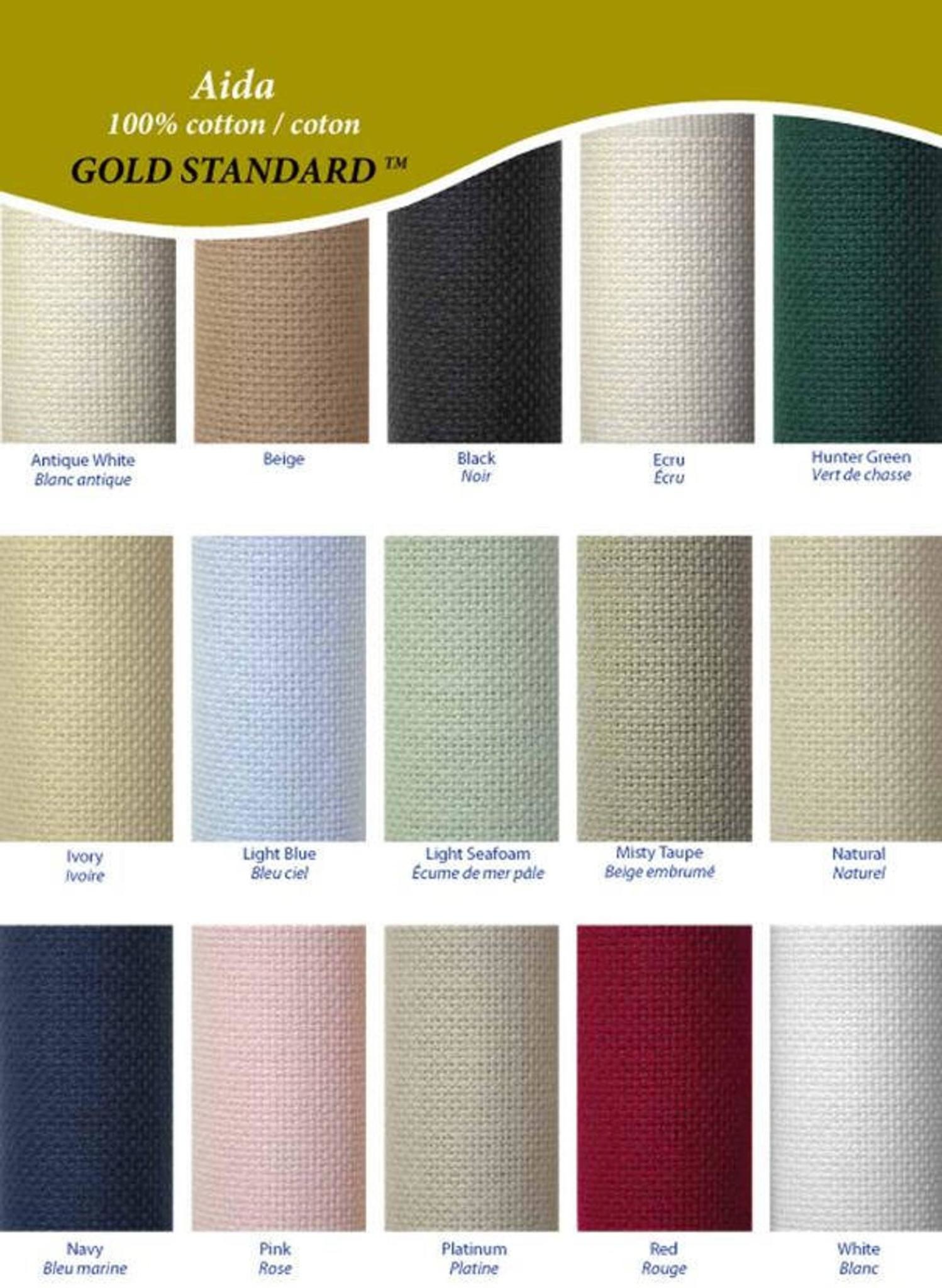 14-count French Country Aida, Fabric Standard - Solid Colors, 14-count  Wichelt (Permin) Aida