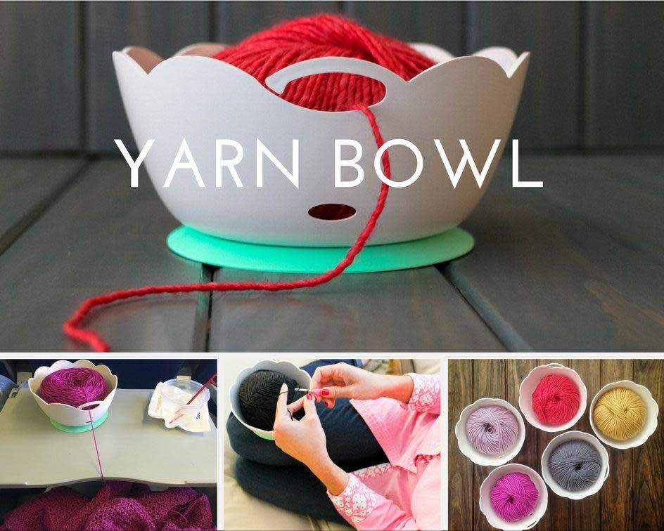 Yarn Valet Yarn Bowl - HeartStrings Yarn Studio