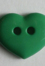 Dill Buttons 211454 Green Heart button 15mm
