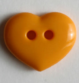 Dill Buttons 211457 Marigold Heart button 15mm