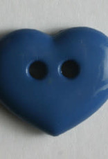 Dill Buttons 211481 Denim Blue Heart button 15mm