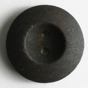 Dill Buttons 240648 Brown Wood 2 hole button 18 mm