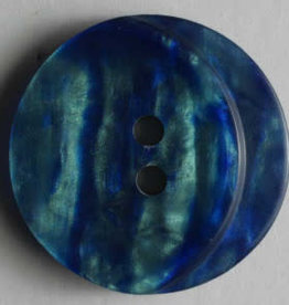 Dill Buttons 251151 Blue Turquoise Swirl button 18mm