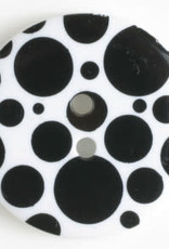 Dill Buttons Polka Dots 20 mm 310652 BLACK
