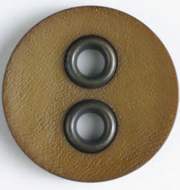 Dill Buttons 340829 Tan Faux Leather 23mm