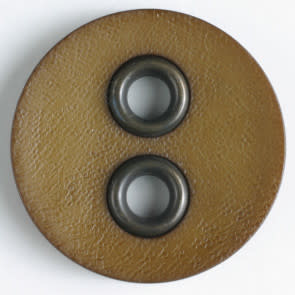 Dill Buttons 340829 Tan Faux Leather 23mm