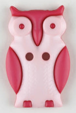 Dill Buttons 330801 Pink Owl Button 25mm