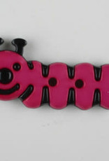 Dill Buttons 341120 Pink Caterpillar 30mm