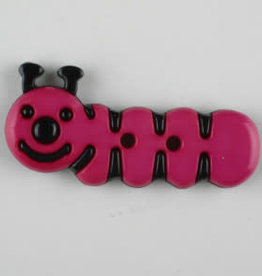 Dill Buttons 341120 Pink Caterpillar 30mm