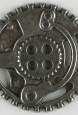 Dill Buttons 331077 Pewter Steampunk Button 23 mm