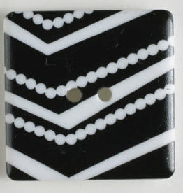 Dill Buttons BW Geometric Square 25mm 330768