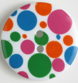 Dill Buttons Polka Dots 20 mm 310651 Multi
