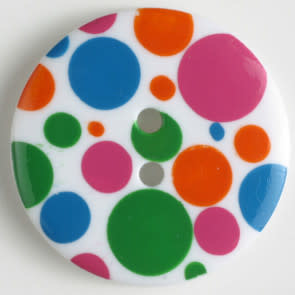 Dill Buttons Polka Dots 20 mm 310651 Multi