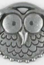 Dill Buttons 390302 Pewter Owl 25mm