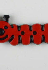 Dill Buttons 341121 Red Caterpillar 30mm