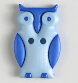 Dill Buttons 330797 Blue Owl Button 25mm