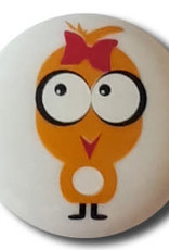 Dill Buttons 261313 White Chickadee Button 15 mm