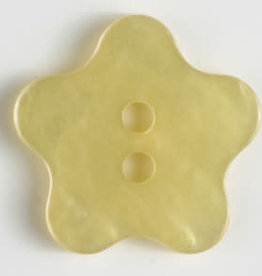 Dill Buttons 370320 Flower 23mm YELLOW